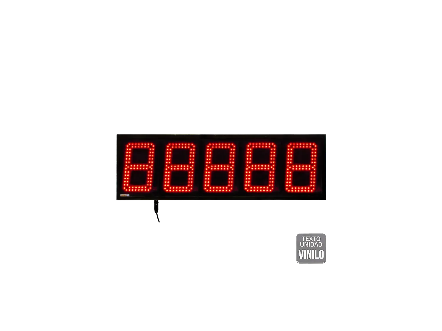 Numeric Display 180mm, 5 digits, PROFINET +2R, Vinyl Text, IP65